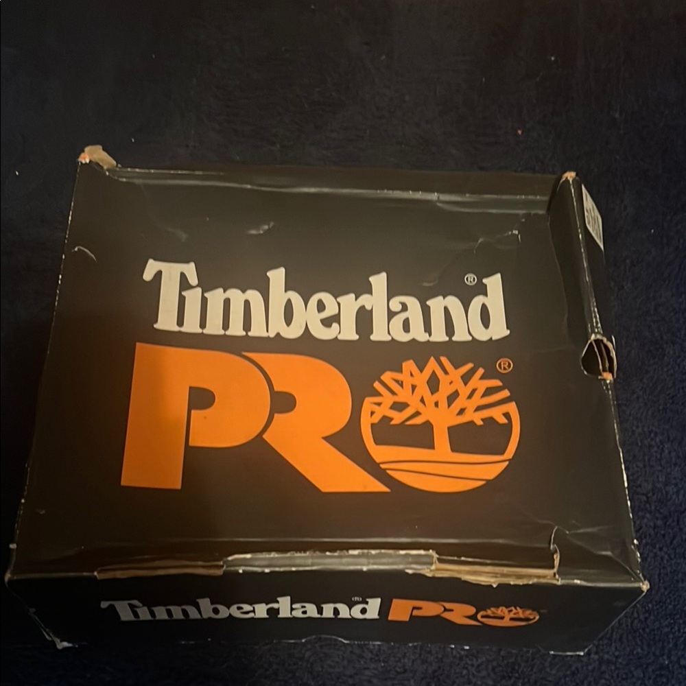 Timberland PRO Black and Orange Box